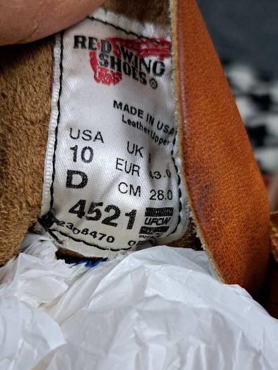 Red Wing 4521 Men Boots Size 10D main image 13